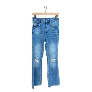 Pilcro The Icon Bootcut Flared Distressed Jeans sz‎ 27